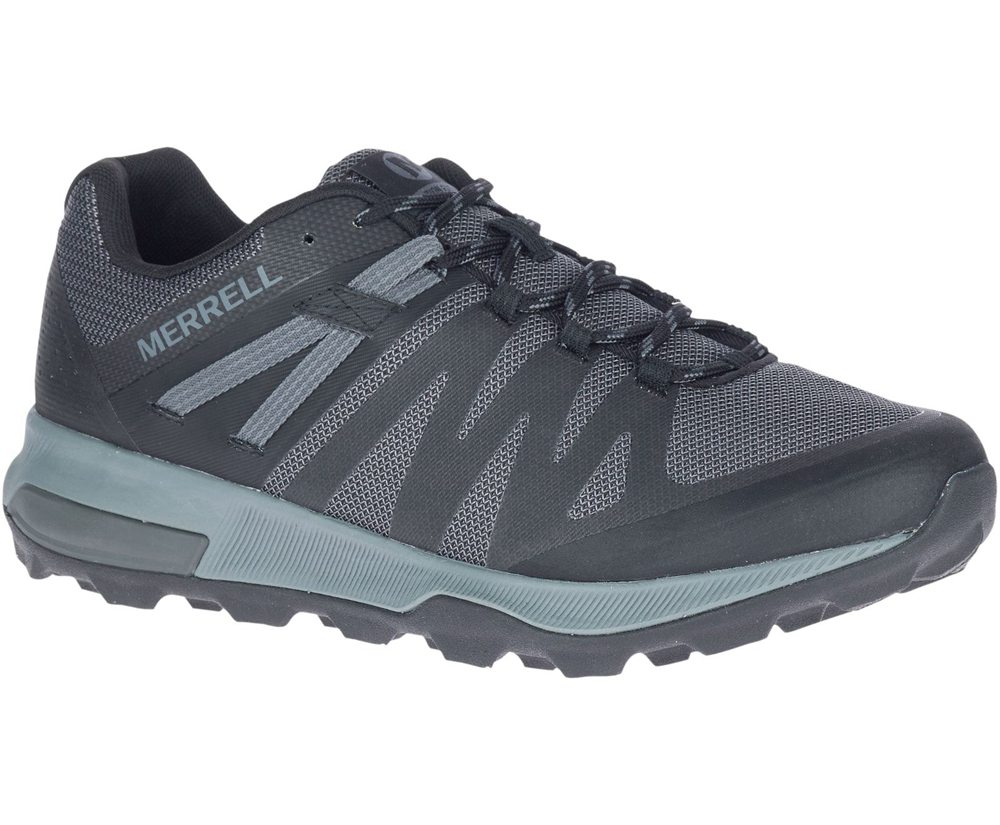 Merrell Hiking Shoes Black - Zion FST - Mens 53HTJOWSF